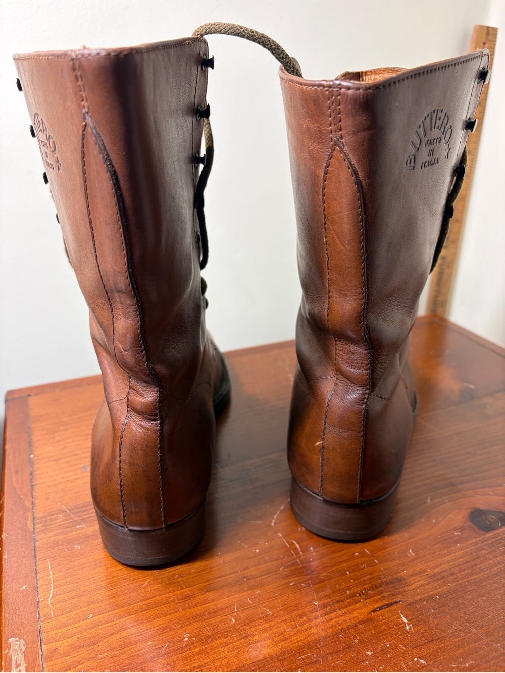 Rare BUTTERO Italian Made Leather Women’s Boots.  Nice Boots. Eu 37.    Us 7 - Picture 8 of 13